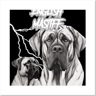 English Bulldog Heavy Metal Dog Lover Posters and Art